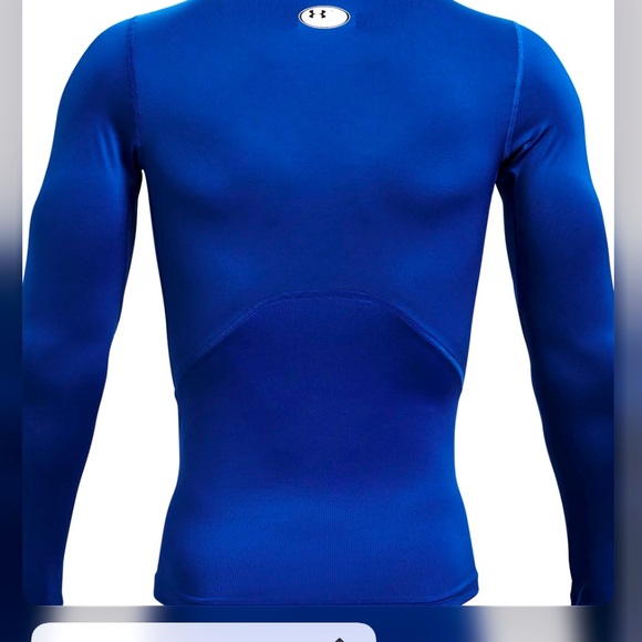 Under Armour Men's Armour HeatGear Compression Long-Sleeve T-Shirt , Royal Blue - Picture 11 of 11